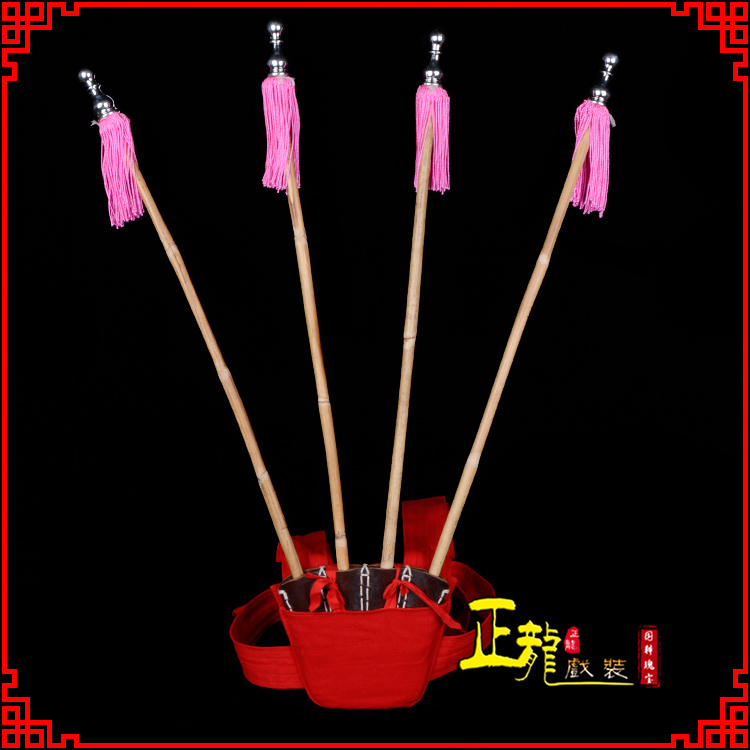 长岭戏装戏曲用品靠旗男女大靠 靠板 正宗牛皮旗杆旗架