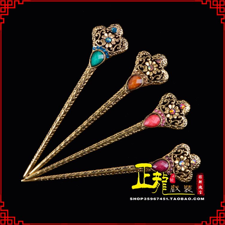 长岭头饰老旦青衣员外夫人簪子 老旦发簪