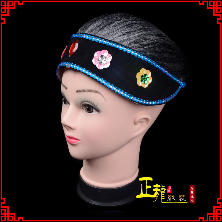 长岭老旦媒婆穷老太婆假发套 老旦头套