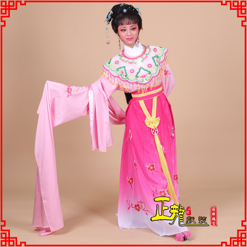 长岭水袖青衣练功花旦服 梅花古装衣