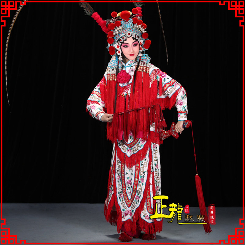 长岭刀马旦改容战父 软绉镶边女改良靠